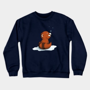 Let it Snow with Red Panda Crewneck Sweatshirt